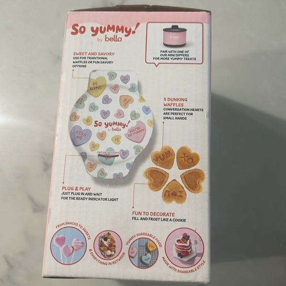 So yummy by Bella mini dunker waffle maker NIB - Picture 3 of 3